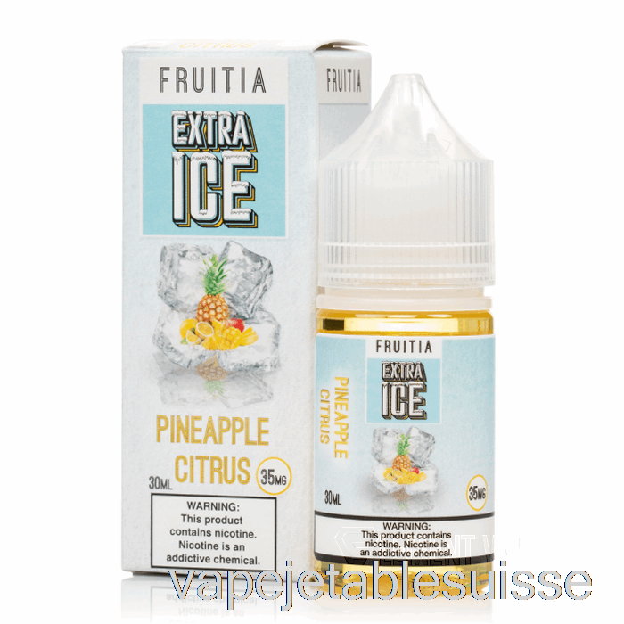 Vape Suisse Ananas Agrumes - Extra Glace - Sels De Fruitia - 30ml 35mg
